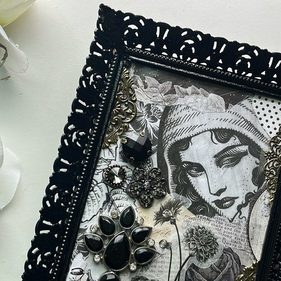 Moody Wall Art Gothic Sad Girl Maximalist Gothic Decor - Picture 3 of 10